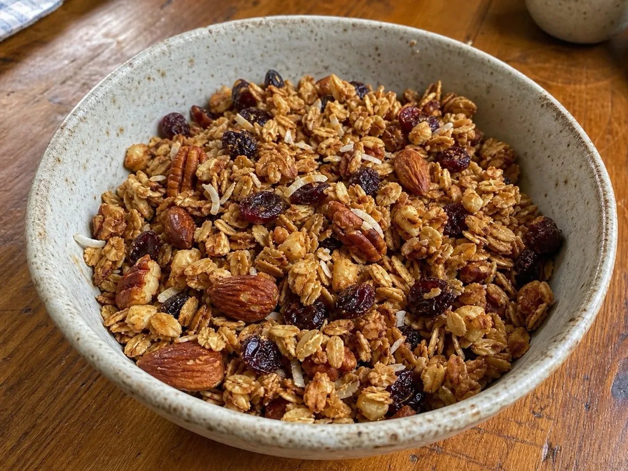 Homemade Granola — served
