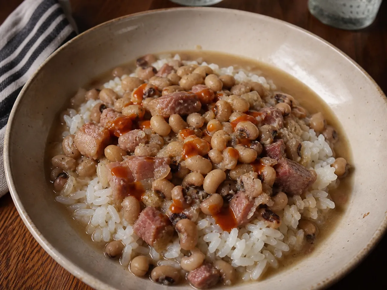 Hoppin' John — served