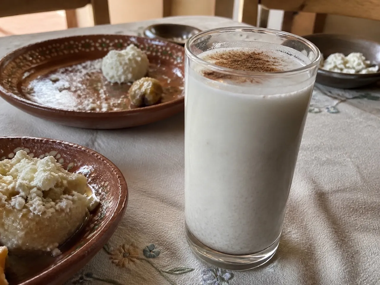 Horchata — served