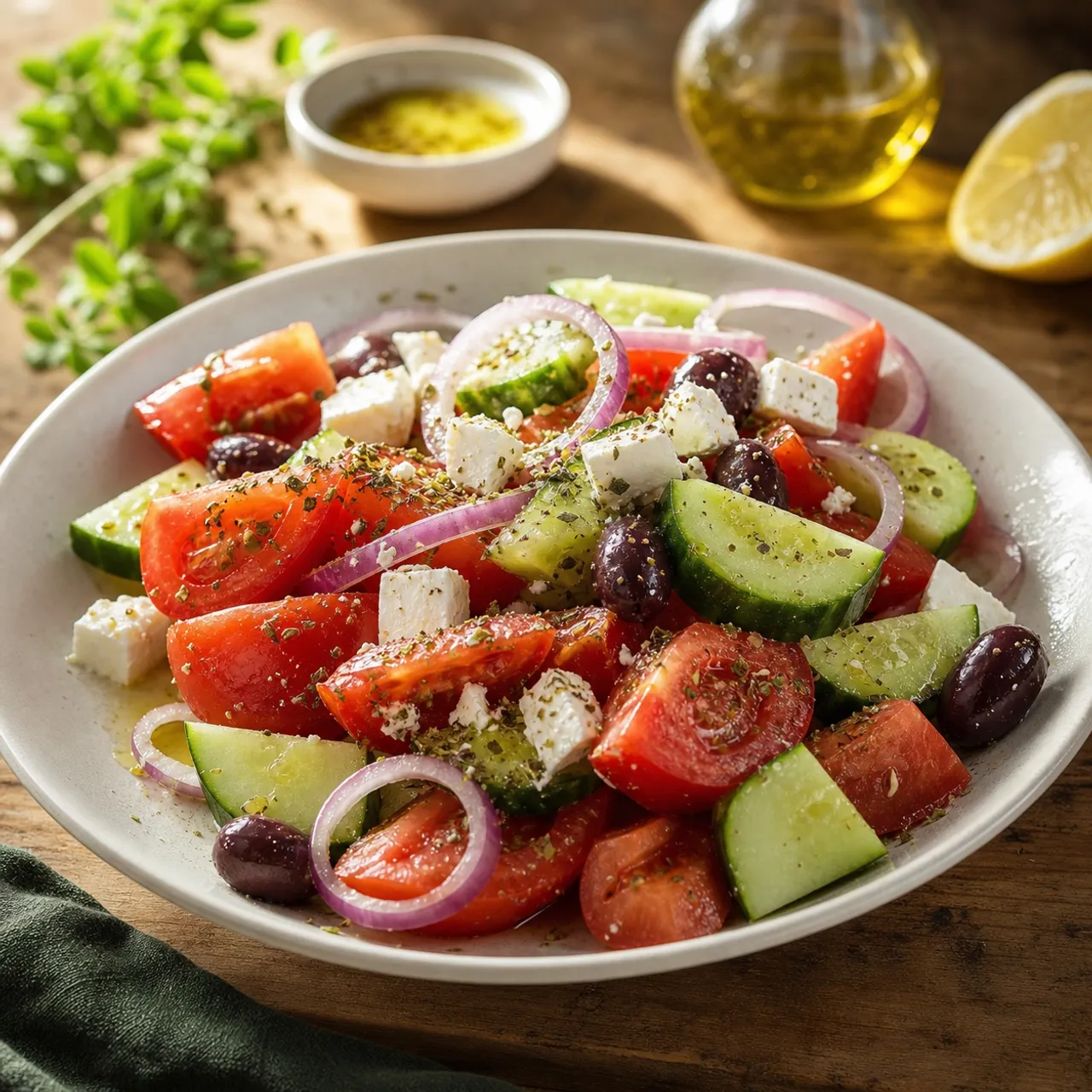 Horiatiki Salata (Classic Greek Village Salad) — Greek recipe