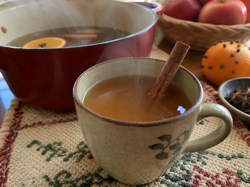Hot Apple Cider — plated and served