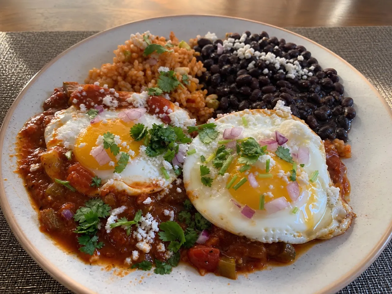 Huevos Rancheros — served