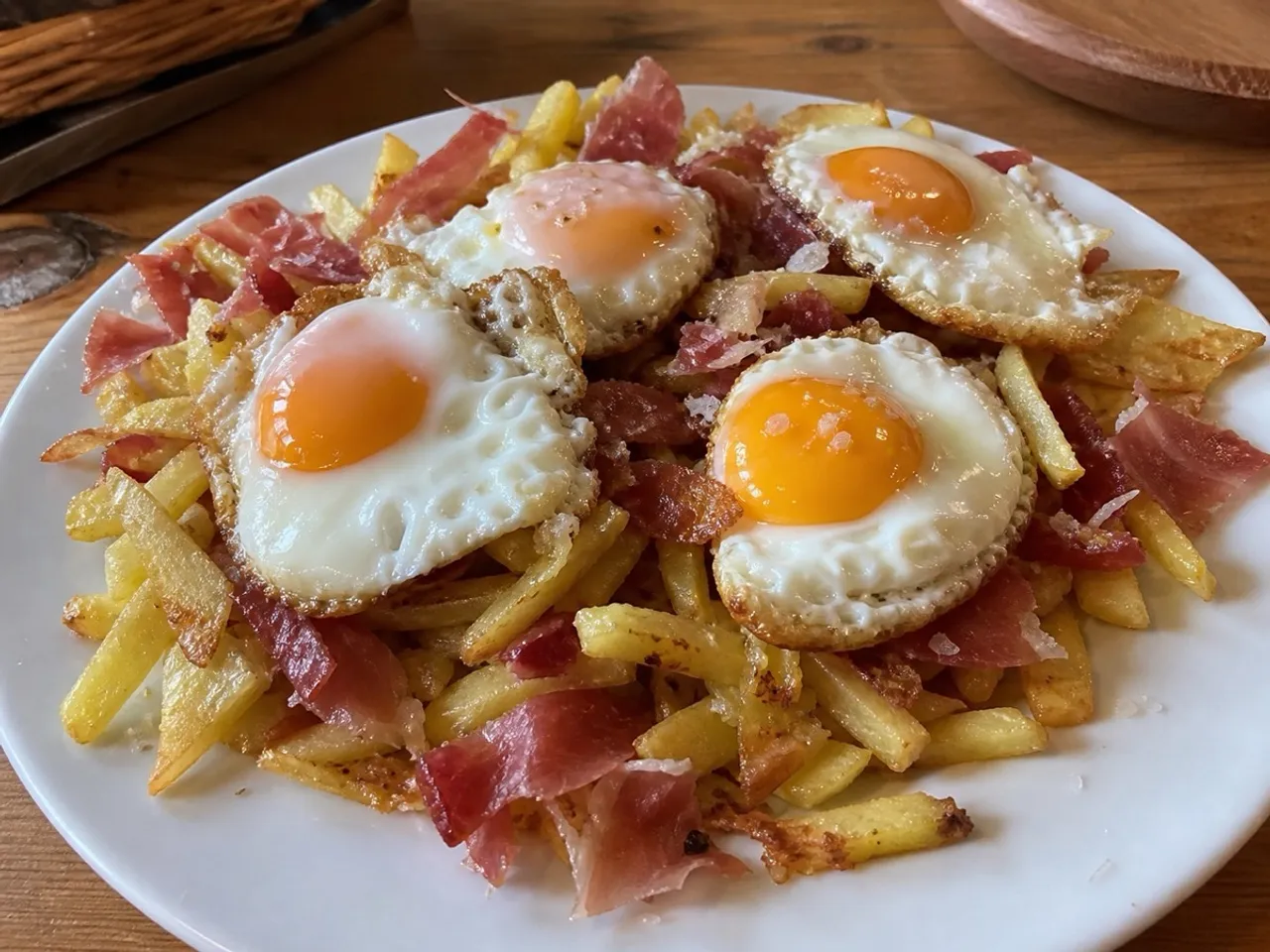Huevos Rotos — served