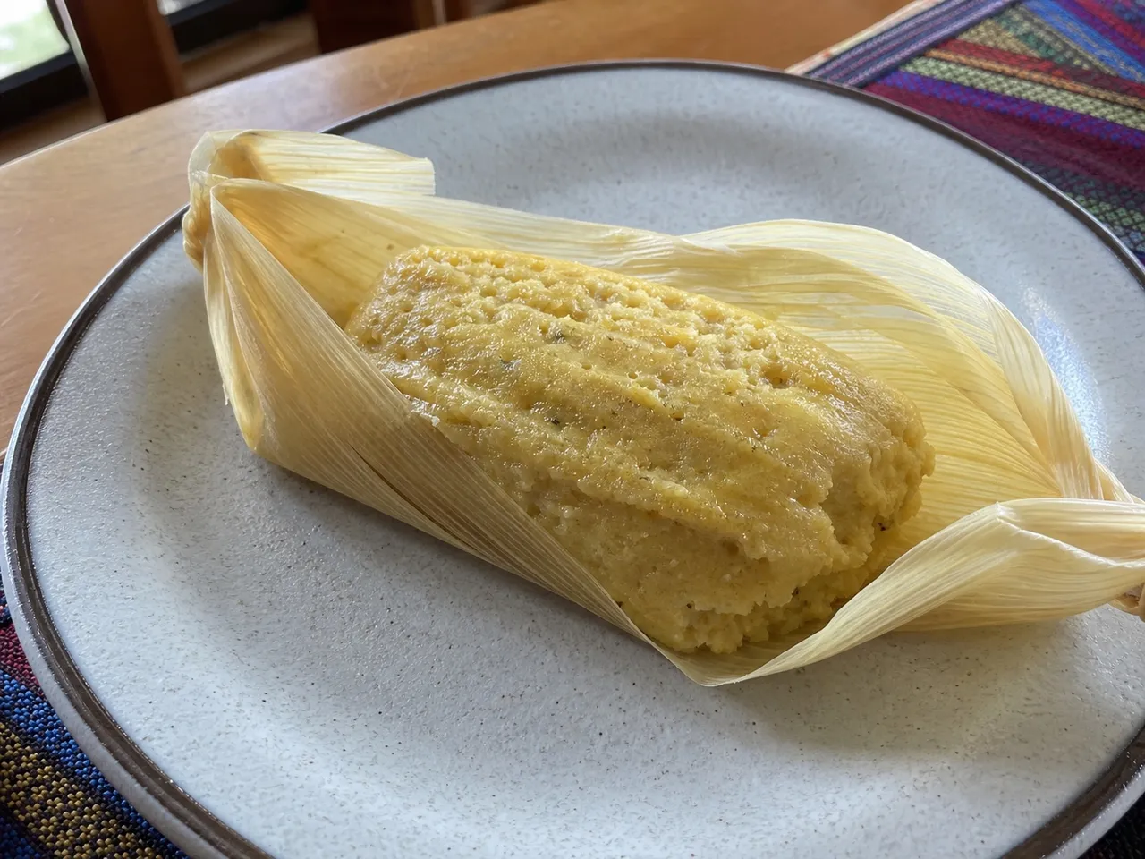 Humita (Peruvian Sweet Corn Tamales) — served