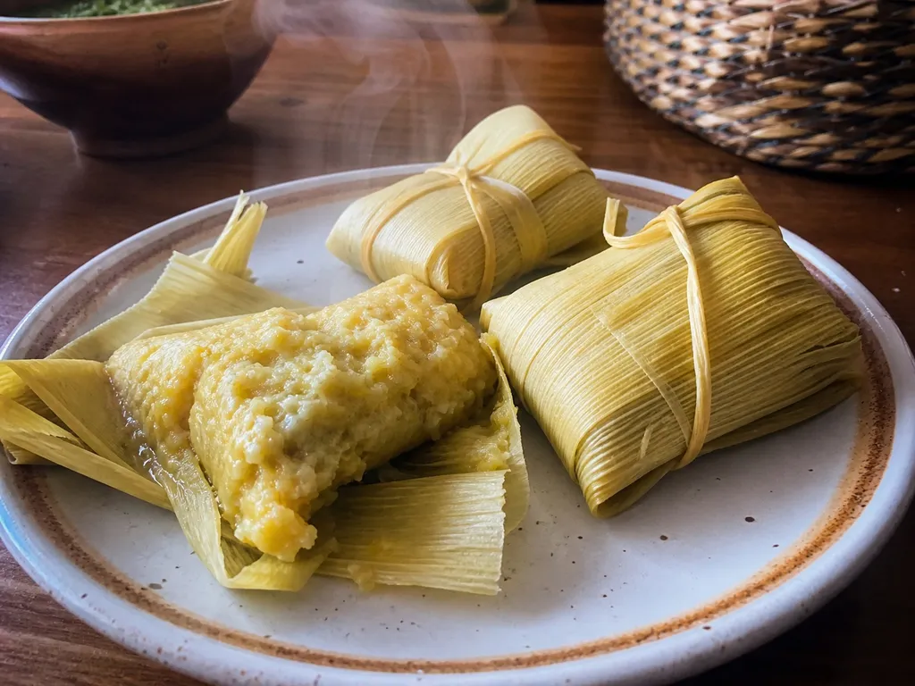 Humitas — plated and served