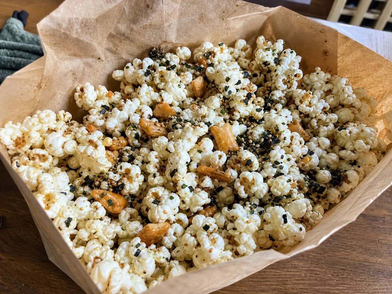 Hurricane Popcorn — served