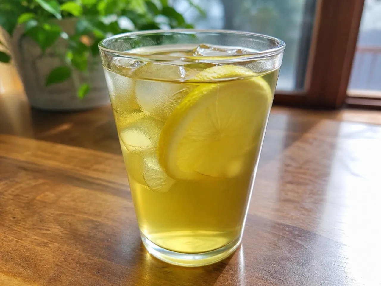 Iced Green Tea — served