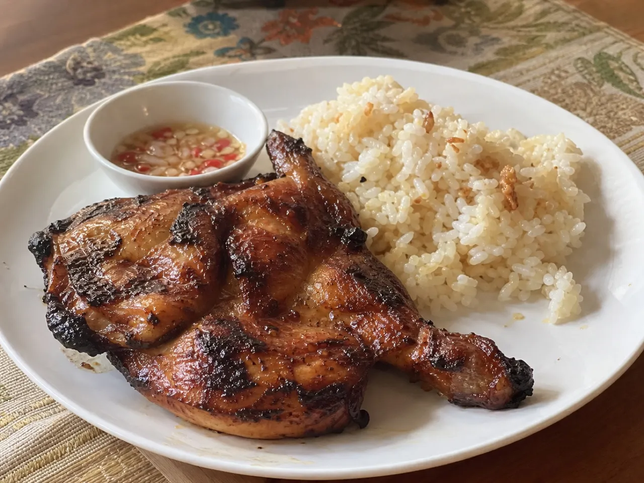 Inasal na Manok — served