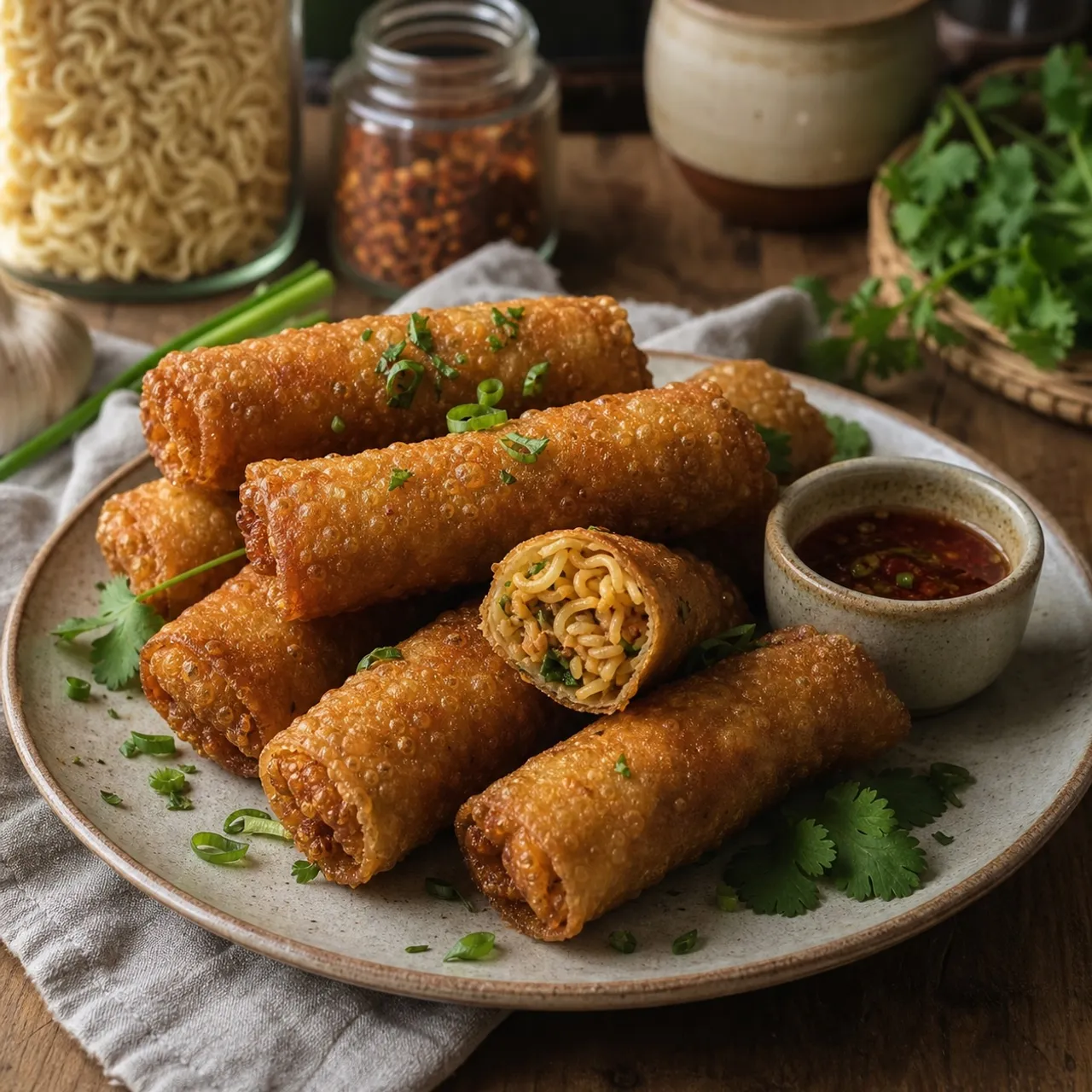 Instant Noodle Spring Rolls — Pantry & Instant recipe