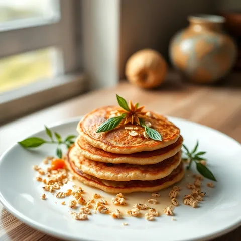 Instant Oatmeal Pancakes