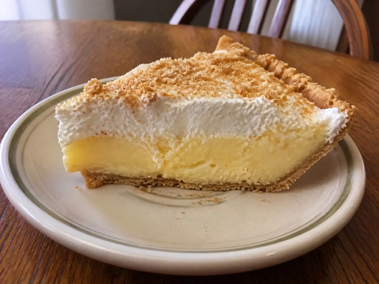 Instant Pudding Pie — served