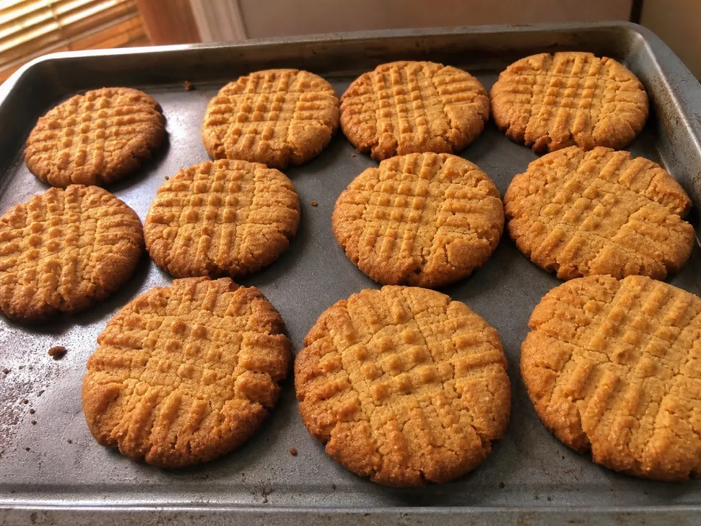 Irresistible Peanut Butter Cookies — plated and served