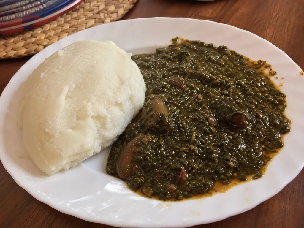 Isombe — plated and served