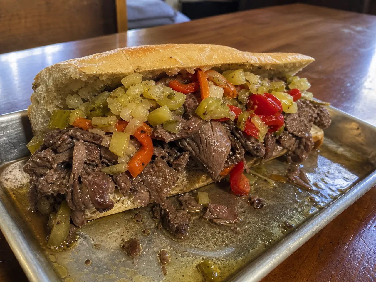 Italian Beef — served