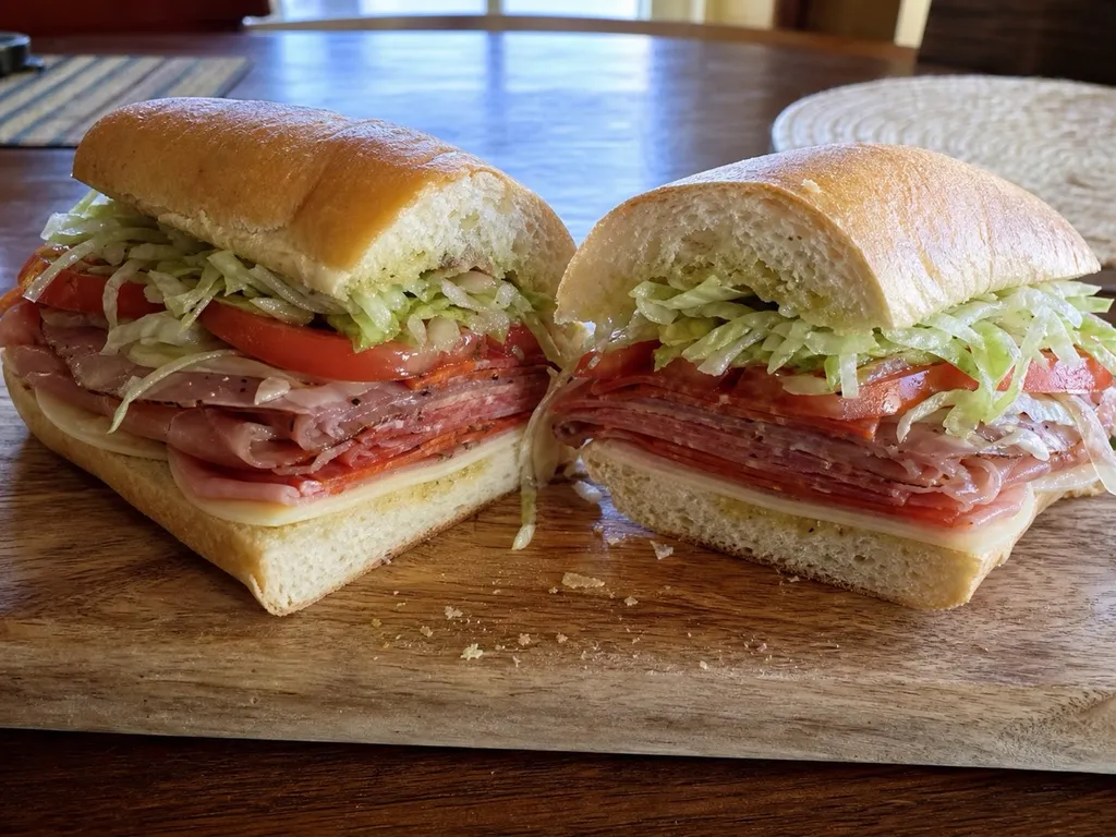 Italian Sub — plated and served