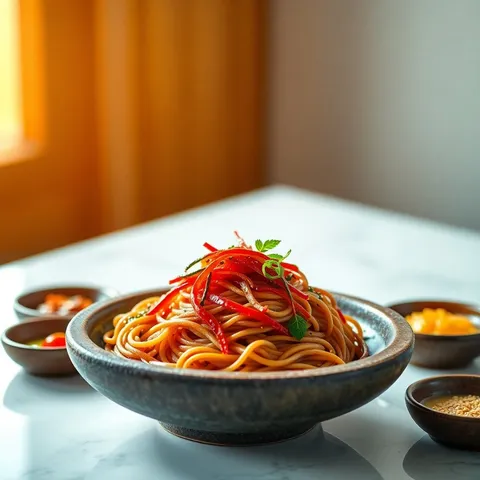Jajangmyeon (Black Bean Noodles)