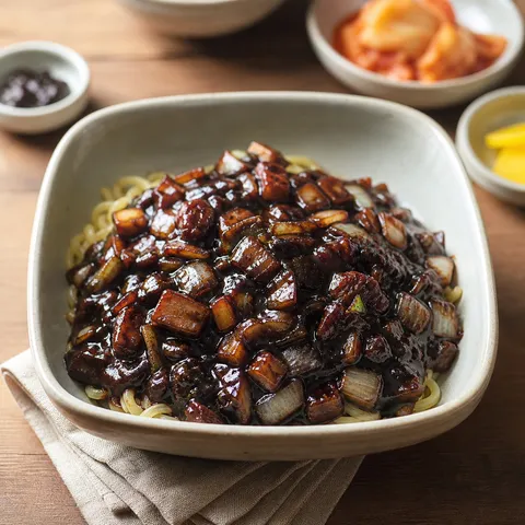Jajangmyeon (Black Bean Noodles) — Korean recipe