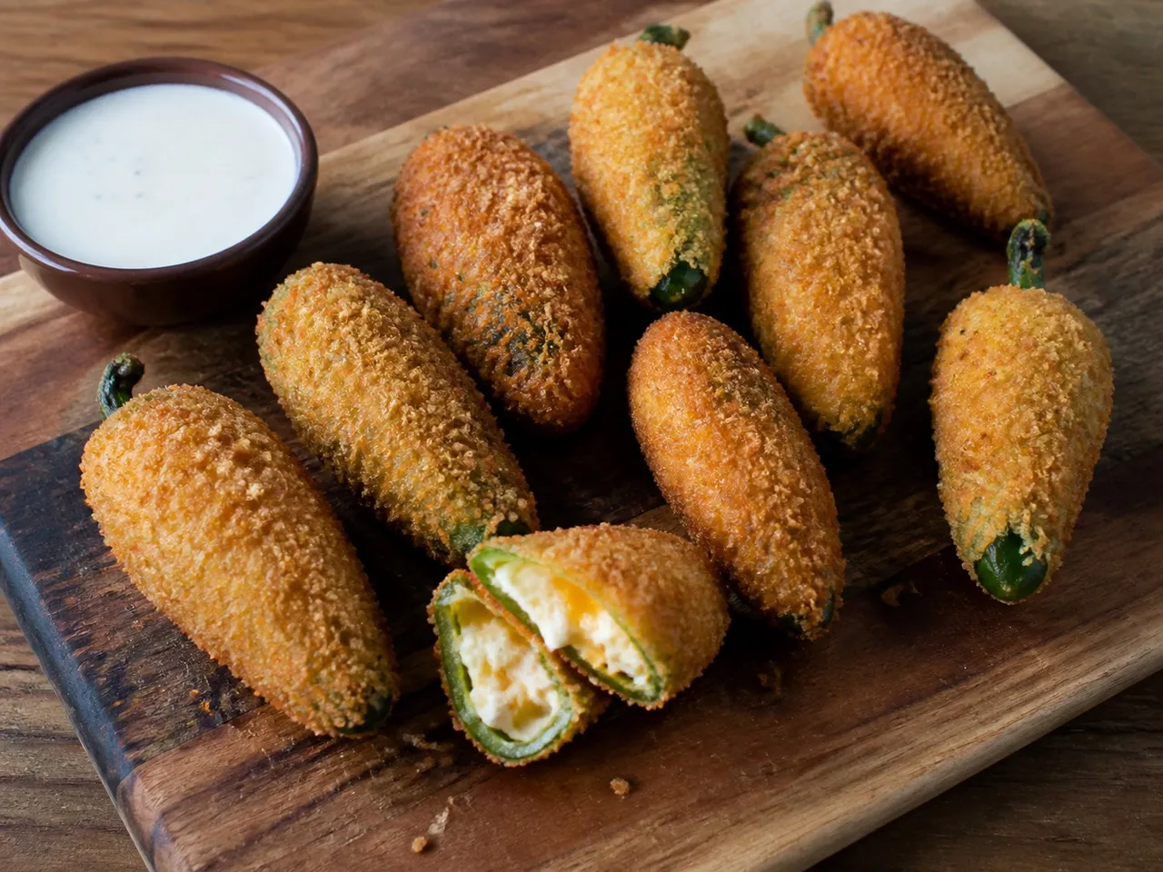 Jalapeño Poppers — served