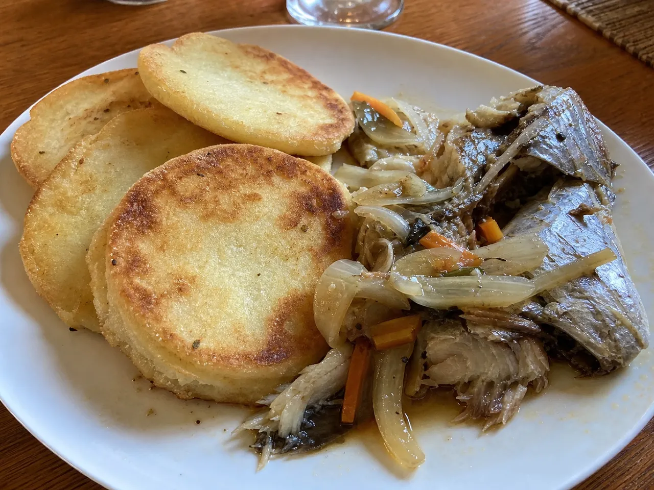Jamaican Bammy — served