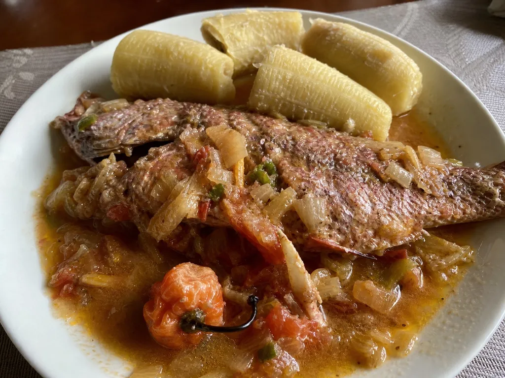 Jamaican Rundown — plated and served
