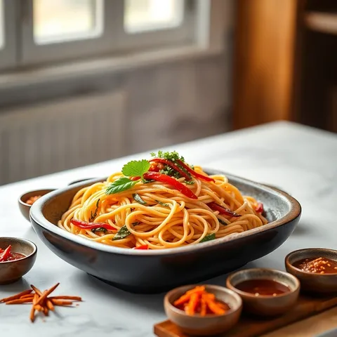 Japchae (Stir-Fried Glass Noodles)