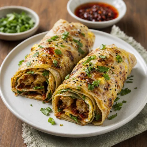 Jianbing (Chinese Crepe) — Chinese recipe