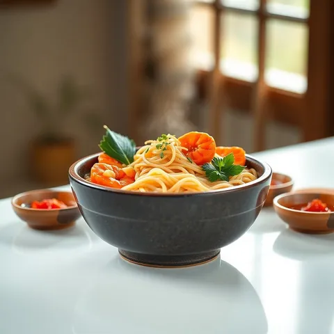 Jjamppong (Spicy Seafood Noodle Soup)