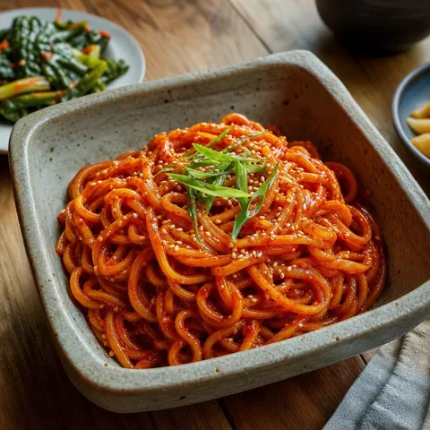 Jjolmyeon (Spicy Chewy Noodles) — Korean recipe