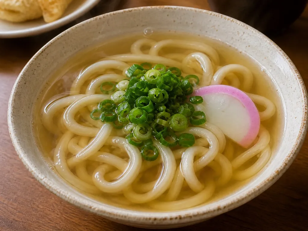 Kake Udon — plated and served