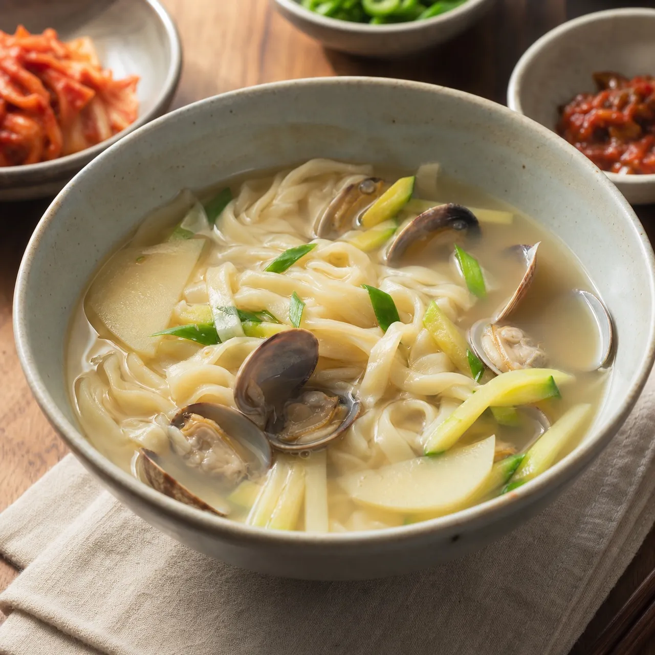 Kalguksu (Knife-cut Noodle Soup) — Korean recipe