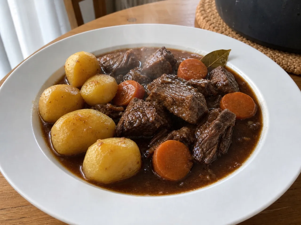 Kalops — served