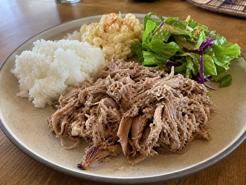 Kalua Pork — plated and served
