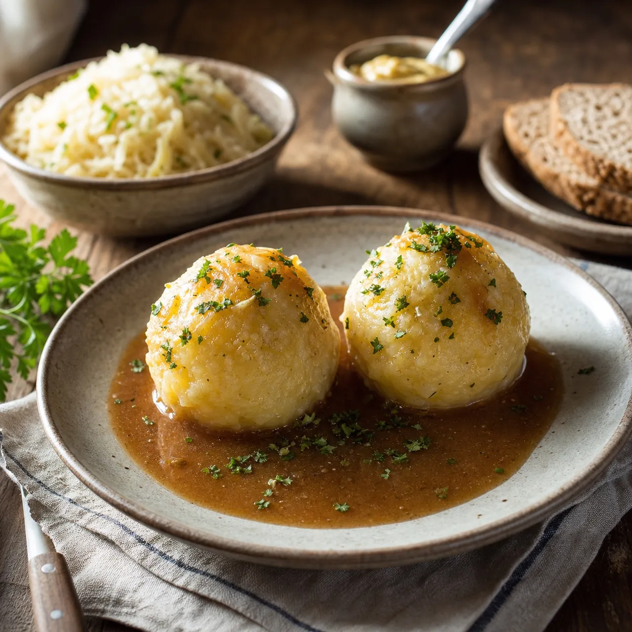 Kartoffelknödel (Bavarian Potato Dumplings) — German recipe