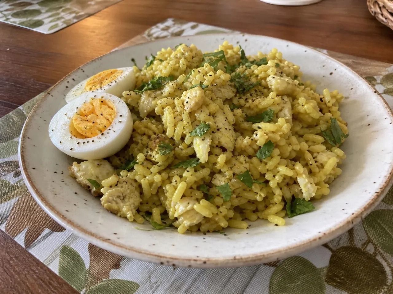 Kedgeree — served
