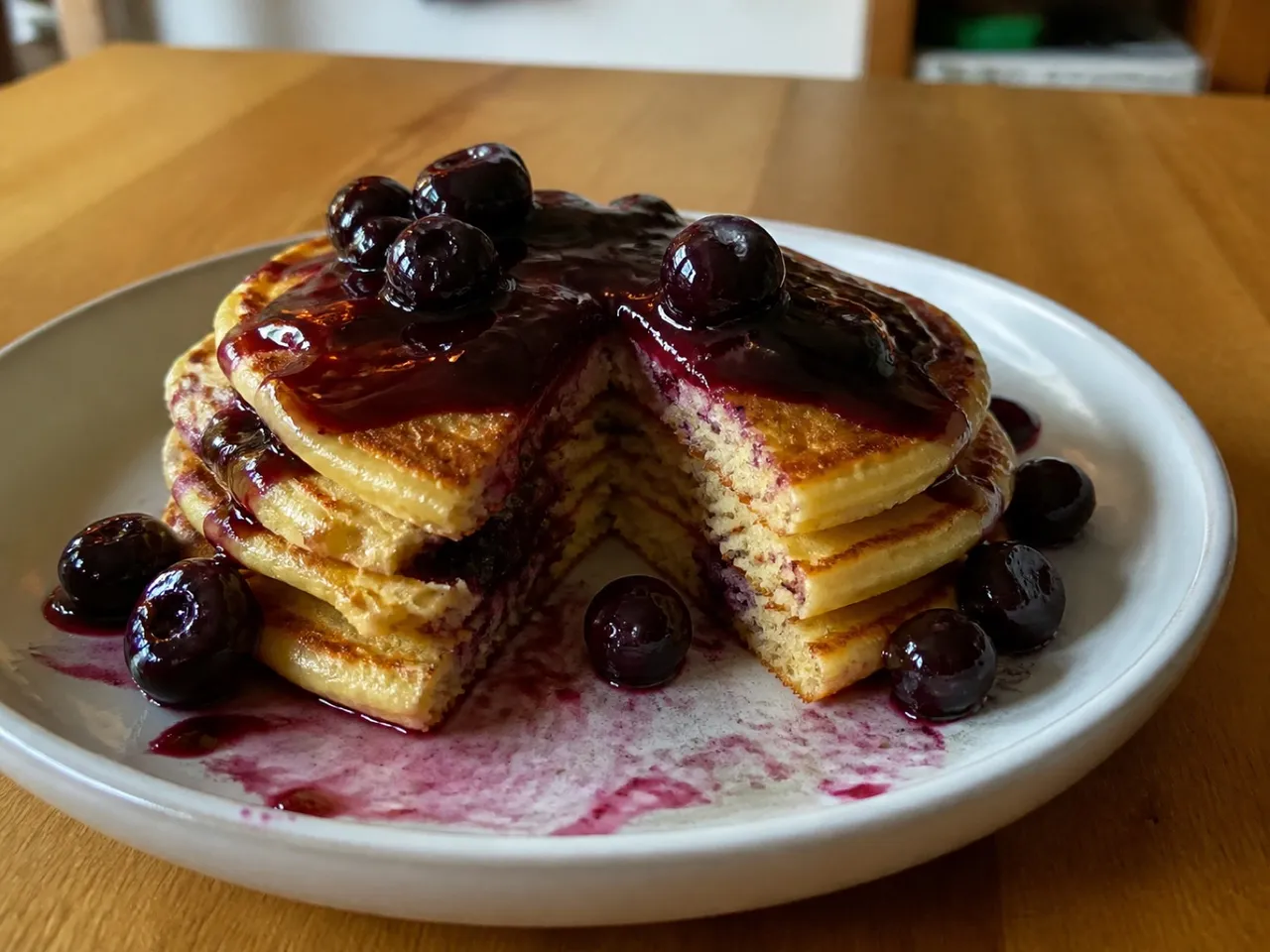Keto Pancakes — served