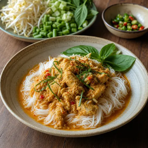 Khanom Jeen Nam Ya — Thai recipe