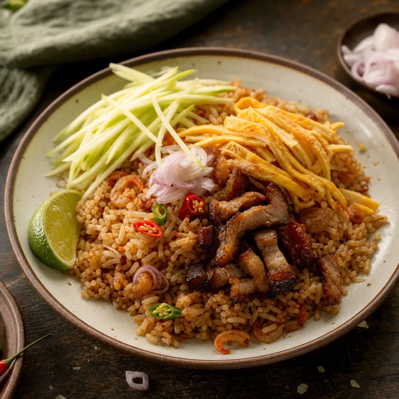 Khao Kluk Kapi — Thai recipe