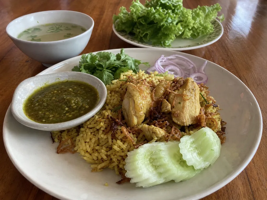 Khao Mok Gai — plated and served