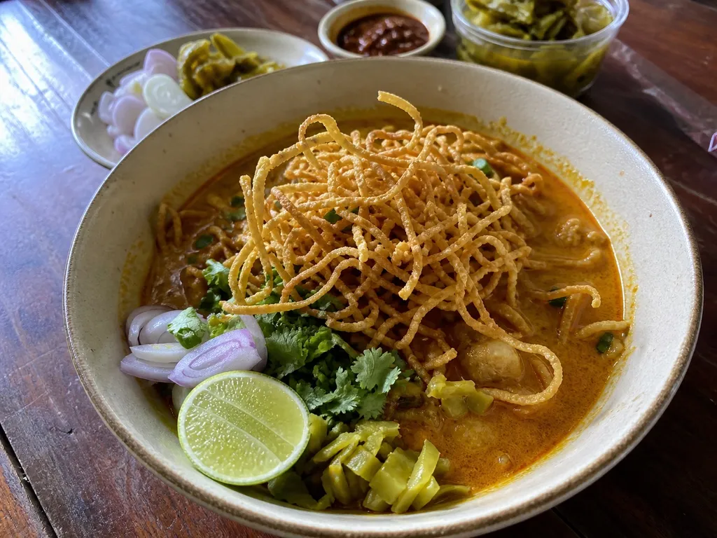 Khao Soi — plated and served