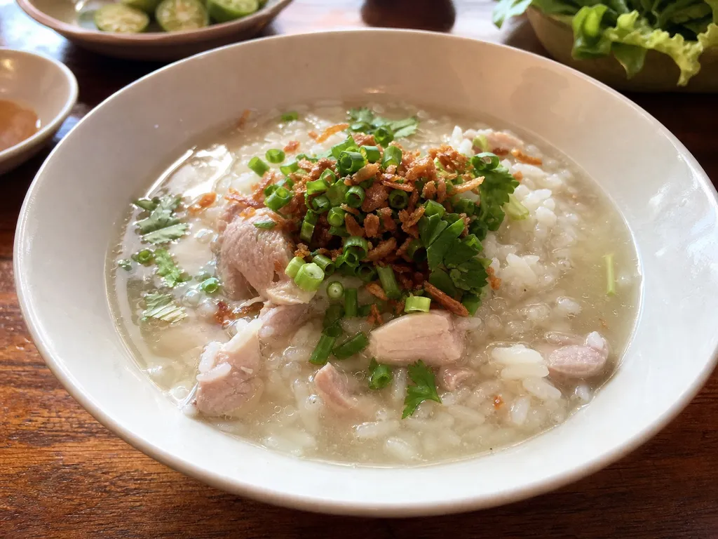 Khao Tom — plated and served