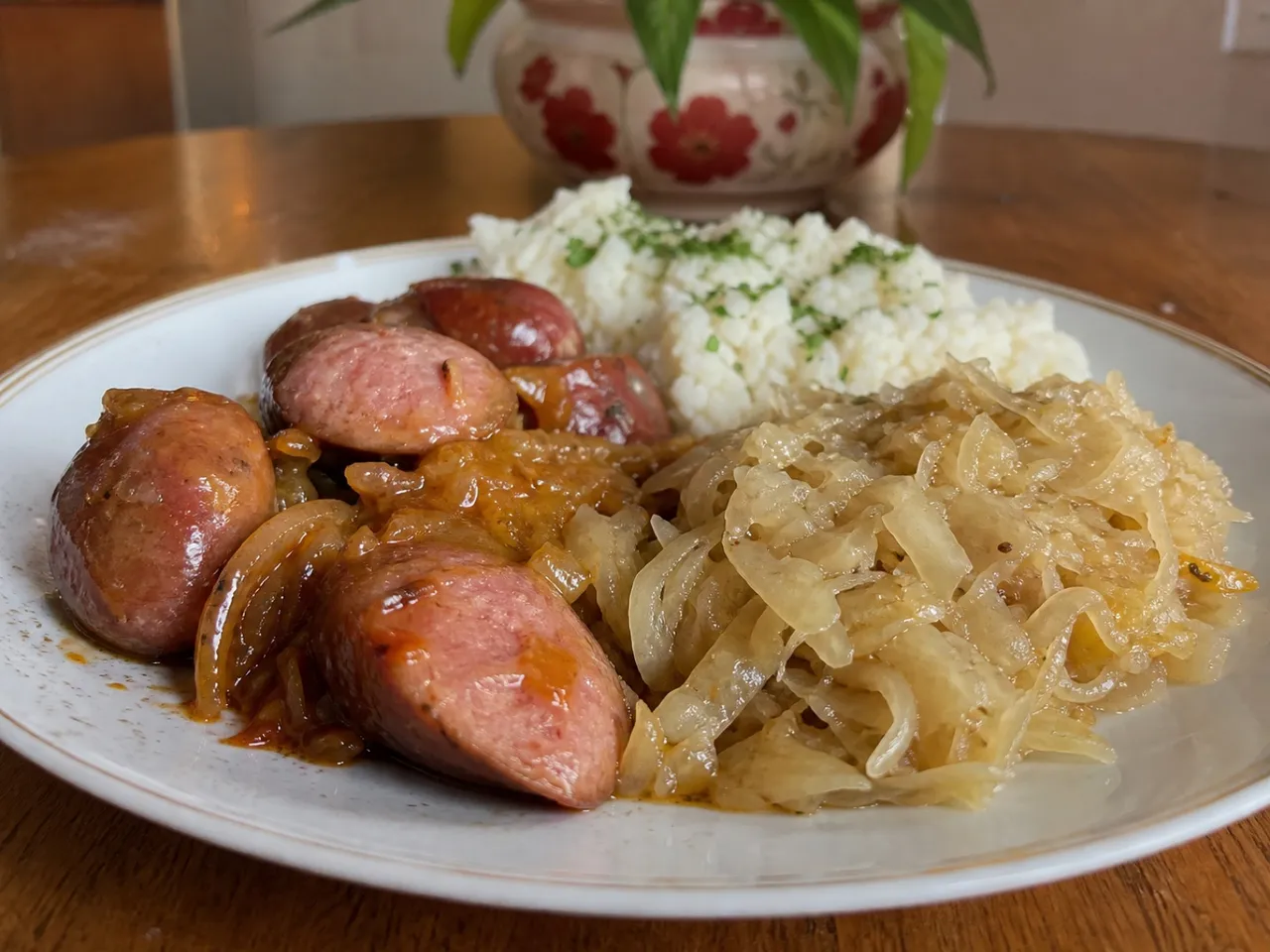 Kielbasa — served