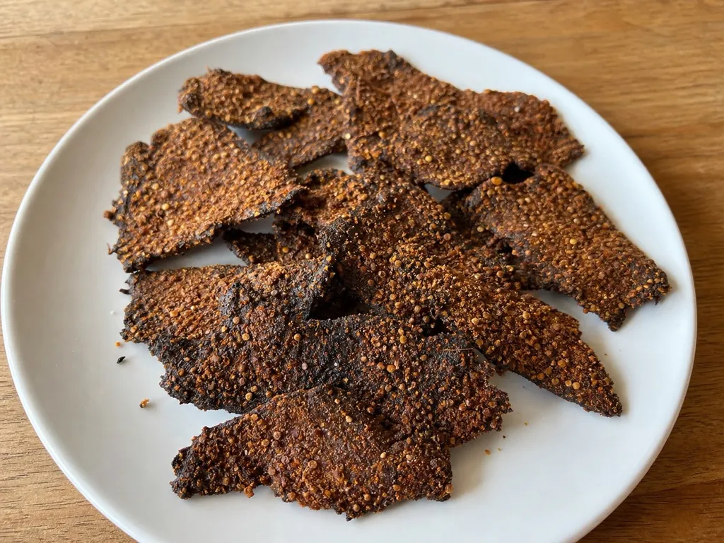 Kilishi — plated and served