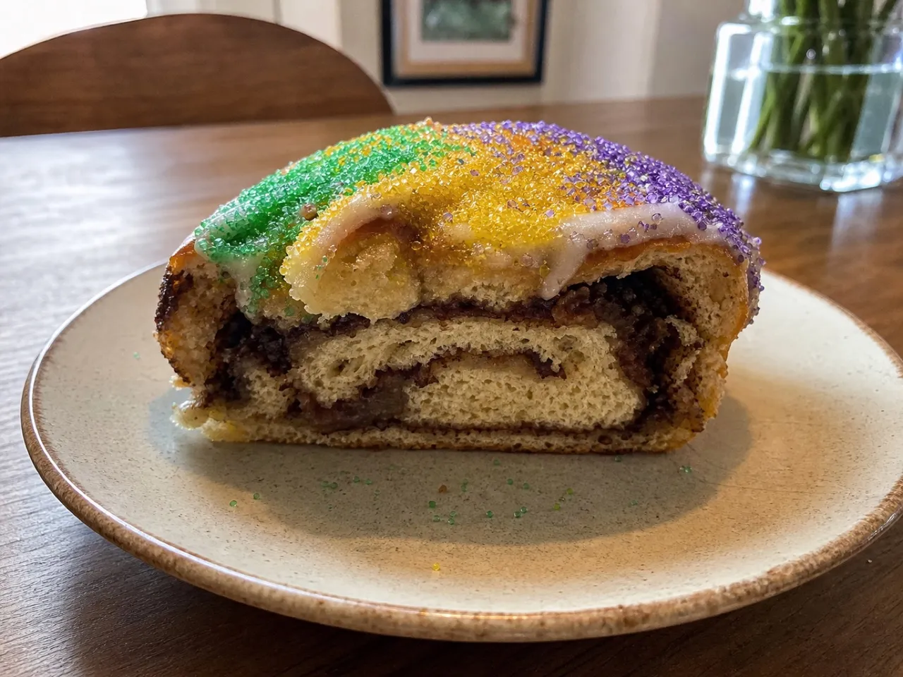 King Cake — served