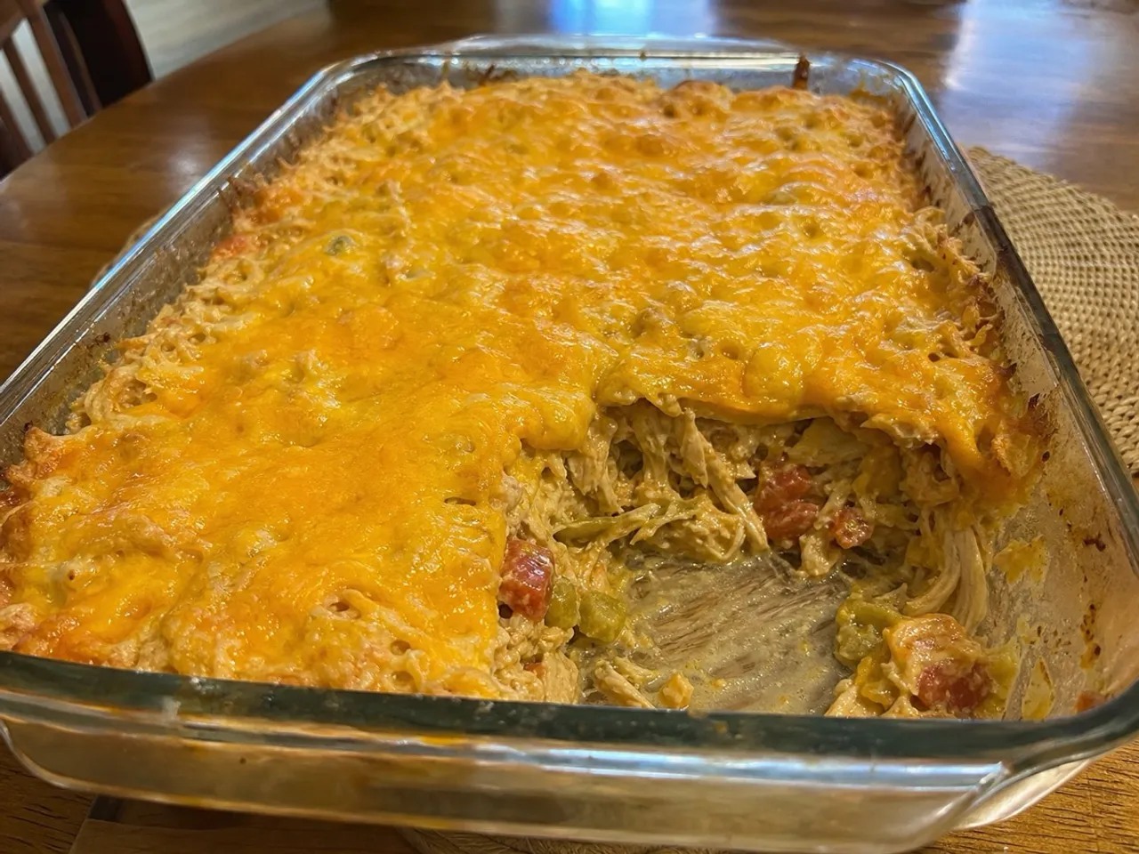 King Ranch Chicken Casserole — served