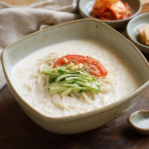Kongguksu (Cold Soy Milk Noodle Soup) — Korean recipe