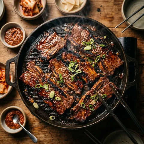 Korean Galbi (Grilled Short Ribs) — Meat & Pork recipe