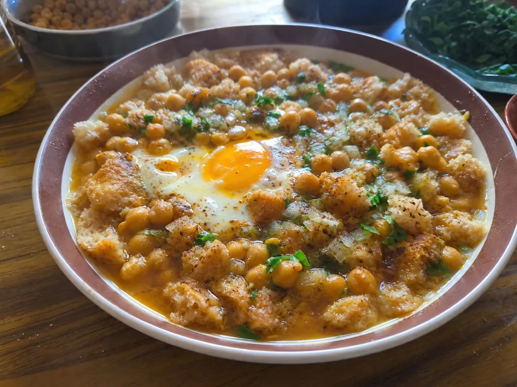 Lablabi — plated and served