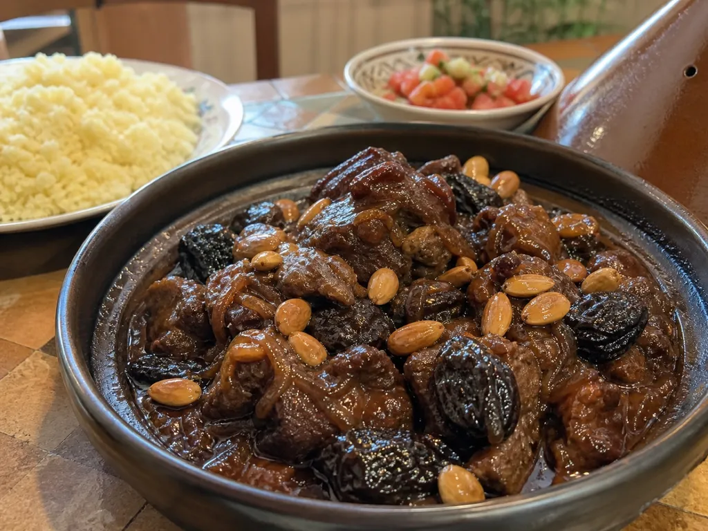 Lamb Tagine — plated and served