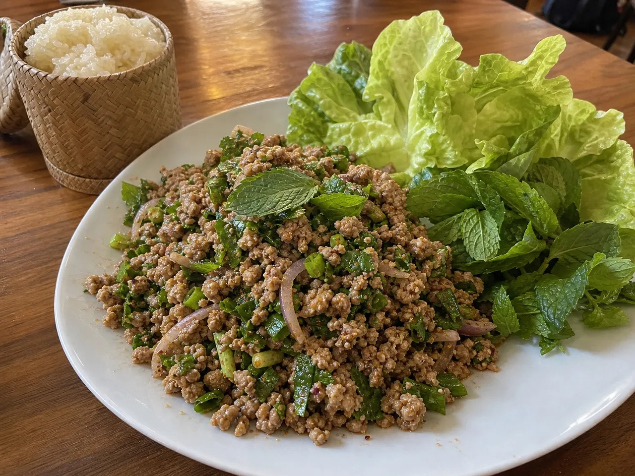 Larb — served