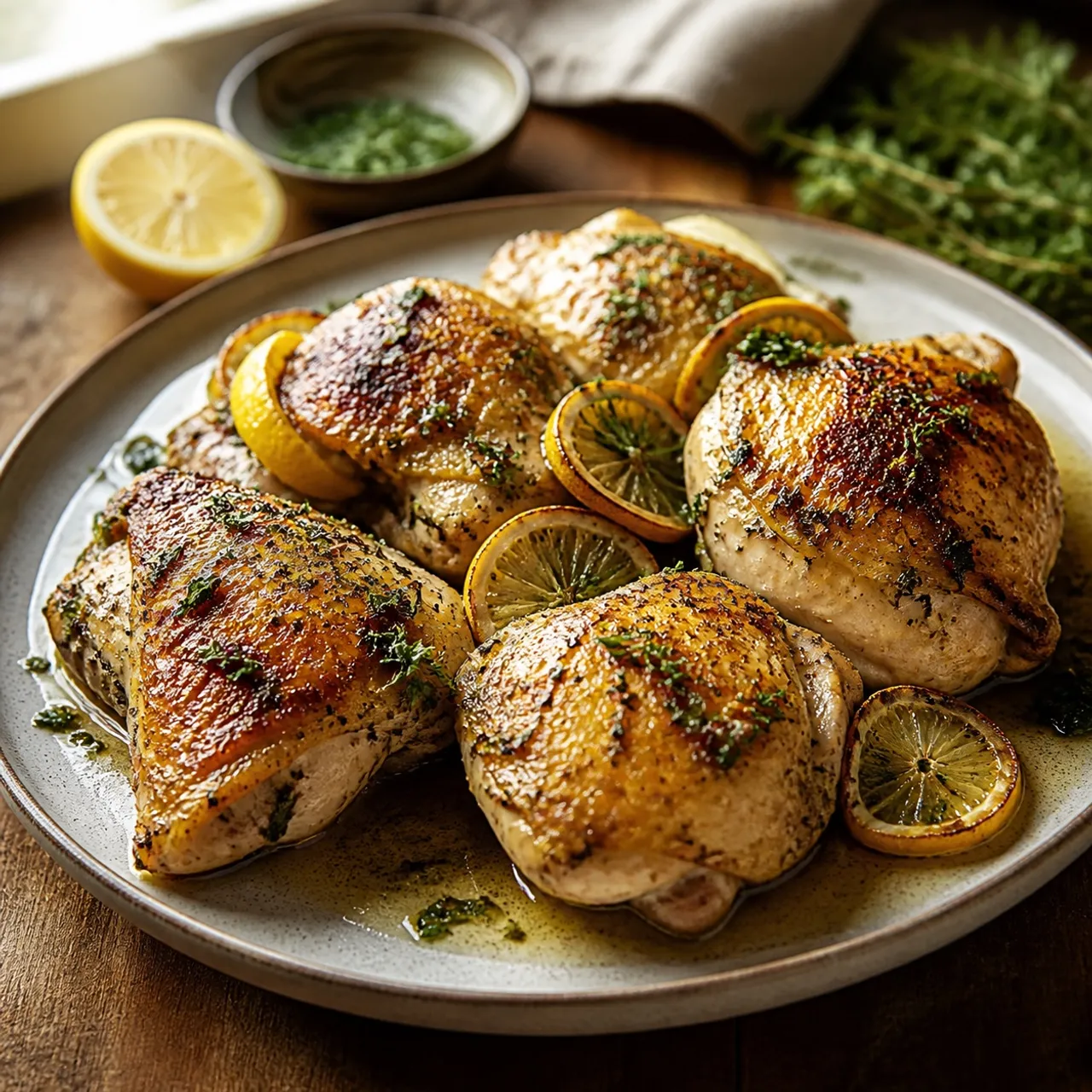 Lemon Herb Chicken Thighs — Chicken & Poultry recipe